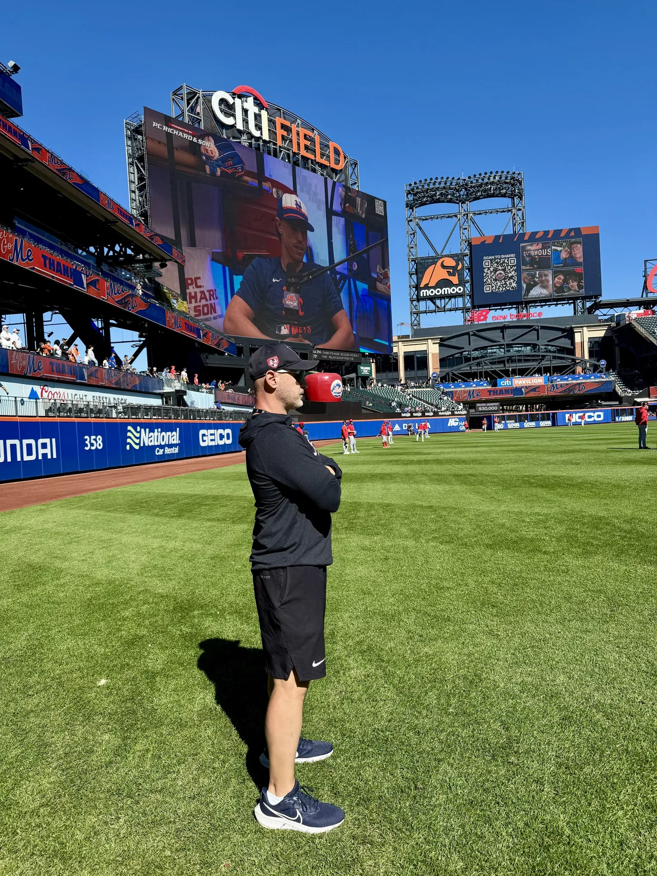 Adam Wright consulting in elite baseball at Citi Field